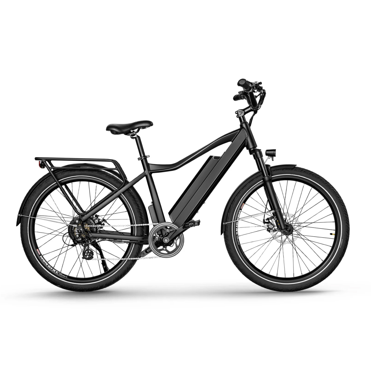 Black commuter e-bike